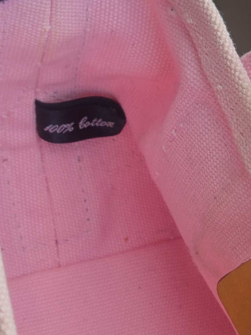 Polo Ralph Lauren Mini Canvas Tote Bag Pink & Navy - Picture 7 of 12